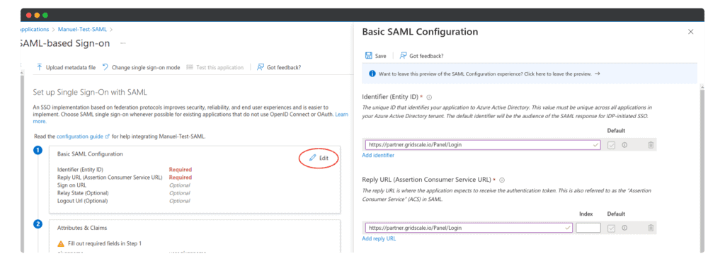 Options SSO Application