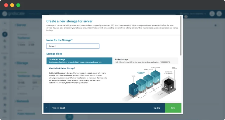 Storage Configuration dark