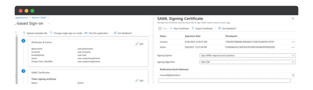 Verifikation SAML Response