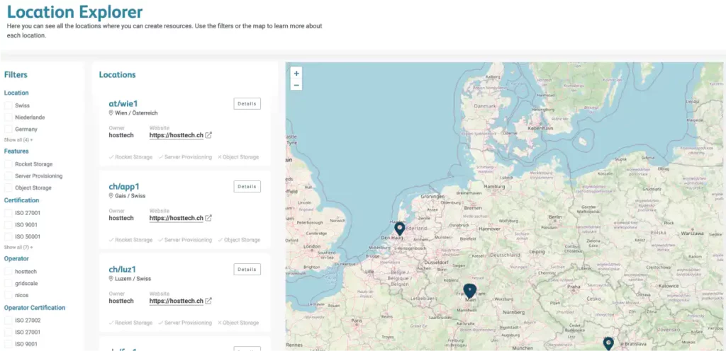 Location Explorer gridscale