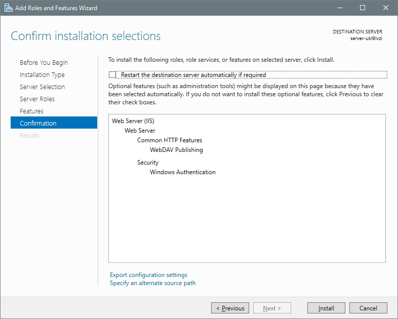 add webdav server windows 10